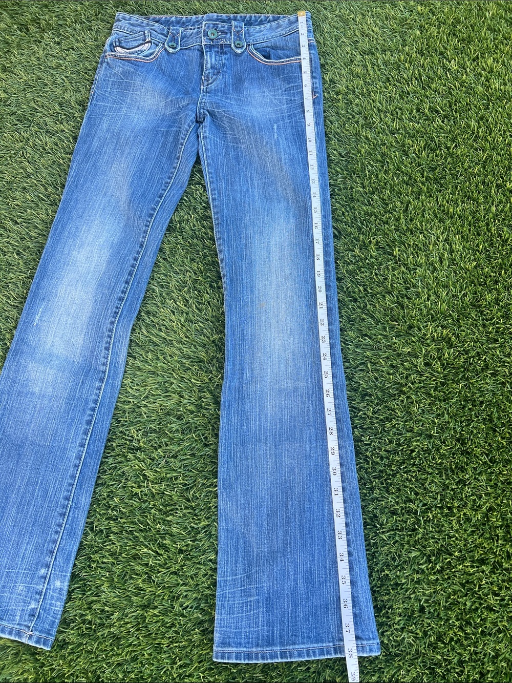 Armani Exchange Women's Light Blue Flared Jeans - Picture 4 of 15